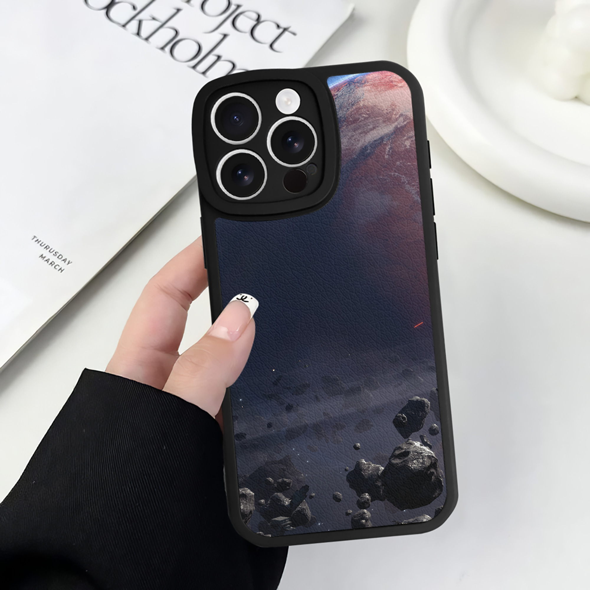 （画像用） スター・ウォーズ Star Wars 【iPhone 16シリーズ対応】シリコンスマホケース（レザー調） 材質：シリコン